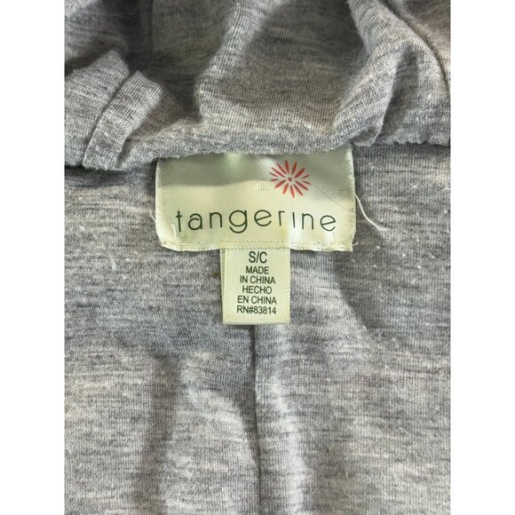 Tangerine Vest women's small orange puffer lined w/ hoodie and pockets full Zip - Picture 4 of 7